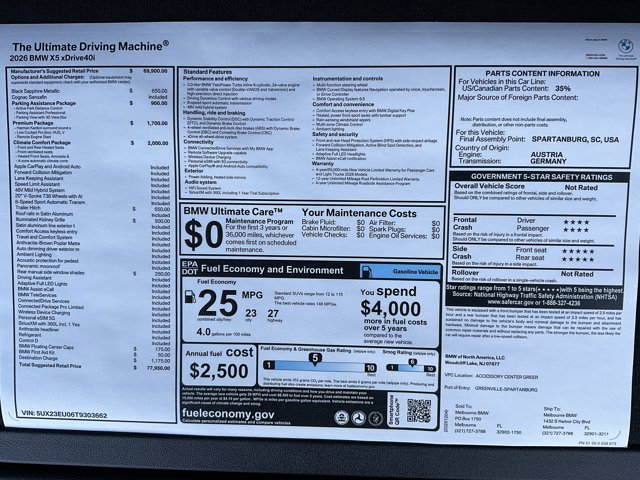 2026 BMW X5 40i - Photo 75