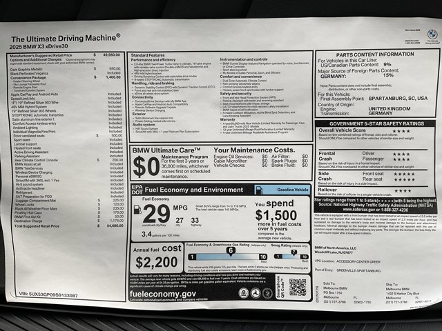 2025 BMW X3 30 - Photo 73