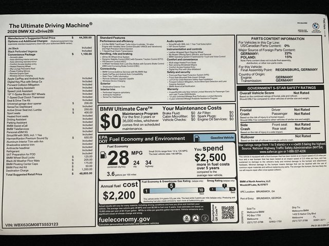 2026 BMW X2 28i - Photo 71