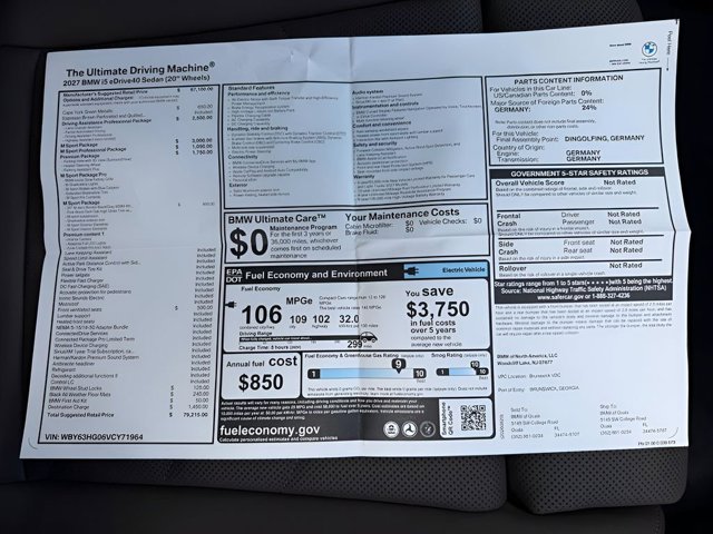 New 2027 Green BMW eDrive40 image 28